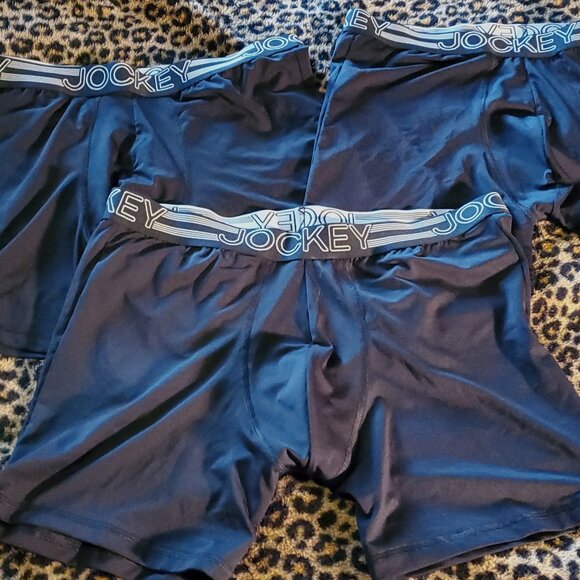 New Jockey Men's boxer 3pc set, black, size large - Picture 1 of 5